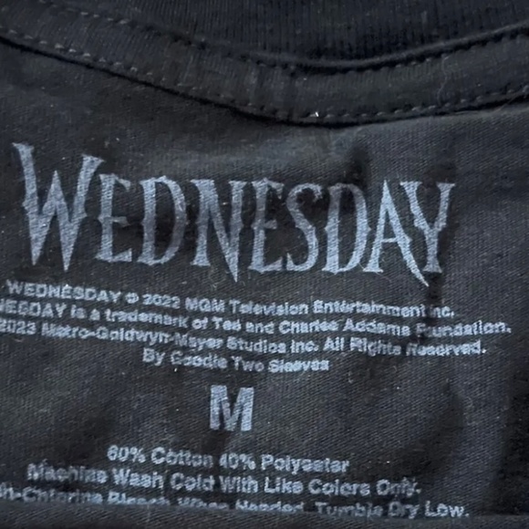 The Addams Family Netflix Wednesday T-Shirt Size NWOT - Picture 3 of 3